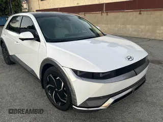 2023 Hyundai Ioniq 5 Limited with VIN KM8KR4AE7PU200744, listed as a Copart auction lot 77503874 with 6,136 mi miles and Salvage title. Bid and sale history available at DreamBid. Image 1.