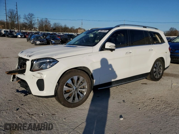 2019 Mercedes-Benz GLS 450 with VIN 4JGDF6EE2KB240595, listed as a Copart auction lot 79947333 with 62,053 mi miles and . Bid and sale history available at DreamBid. Image 1.