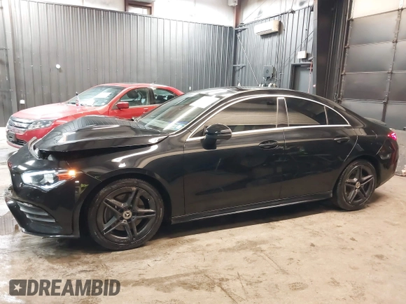 2020 Mercedes-Benz CLA with VIN W1K5J4HB0LN081949, listed as a IAAI auction lot 41545089 with 25,277 mi miles. Bid and sale history available at carsss.com. Image 14.