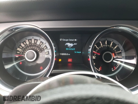 2013 Ford Mustang GT with VIN 1ZVBP8CF0D5206704, listed as a Copart auction lot 82353494 with 118,303 mi miles and Salvage title. Bid and sale history available at DreamBid. Image 9.