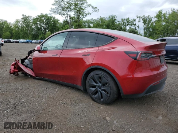 2024 Tesla Model Y Long Range с VIN 7SAYGDEE6RF128495, выставлен на аукционе Copart как лот 61127095 с пробегом Не указан миль и Списание • Salvage title. История ставок и продаж доступна на DreamBid. Изображение 2.