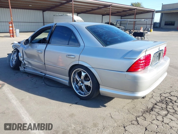 2002 Lincoln LS w/Base Pkg with VIN 1LNHM87A62Y691524, listed as a IAAI auction lot 41670369 with 166,567 mi miles. Bid and sale history available at carsss.com. Image 3.