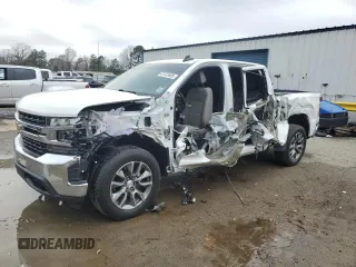 2022 Chevrolet Silverado 1500 LT with VIN 1GCPWCEDXNZ145527, listed as a Copart auction lot 47473405 with 43,995 mi miles and Salvage Title. Bid and sale history available at DreamBid. Image 1.