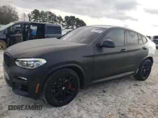 2020 BMW X4 xDrive30i with VIN 5UX2V1C06L9B44021, listed as a Copart auction lot 43767425 with 55,327 mi miles and Salvage Title. Bid and sale history available at carsss.com. Image 1.