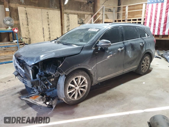 2018 Kia Sorento SX with VIN 5XYPKDA54JG421158, listed as a Copart auction lot 89214145 with 148,366 mi miles and Salvage Title. Bid and sale history available at carsss.com. Image 1.