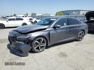 2019 Honda Accord Sport with VIN 1HGCV1F35KA024556, listed as a Copart auction lot 52312295 with 59,264 mi miles and Salvage Title. Bid and sale history available at carsss.com. Image 1.