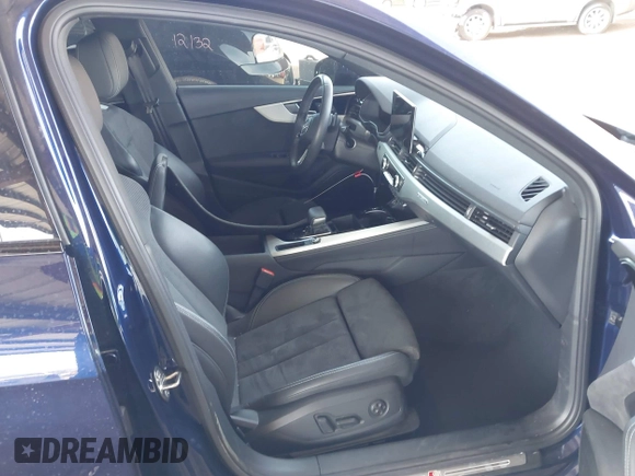 2021 Audi A4 S line Premium Plus with VIN WAUEAAF47MA037157, listed as a IAAI auction lot 41618829 with 44,408 mi miles and . Bid and sale history available at DreamBid. Image 5.