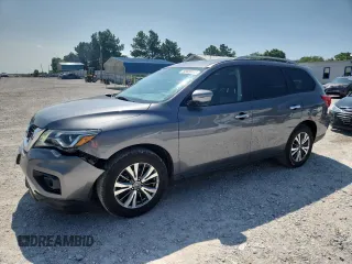 2019 Nissan Pathfinder SL with VIN 5N1DR2MN1KC604520, listed as a Copart auction lot 58424415 with 66,997 mi miles and Salvage title. Bid and sale history available at DreamBid. Image 1.