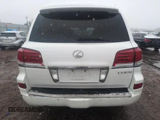 2013 Lexus LX 570 with VIN JTJHY7AX2D4101858, listed as a Copart auction lot 53908465 with 149,930 mi miles and Salvage title. Bid and sale history available at DreamBid. Image 6.