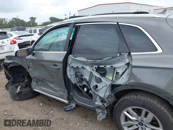 2023 Audi Q5 S line Premium with VIN WA1GAAFY3P2043285, listed as a IAAI auction lot 42414217 with 41,394 mi miles and . Bid and sale history available at DreamBid. Image 14.