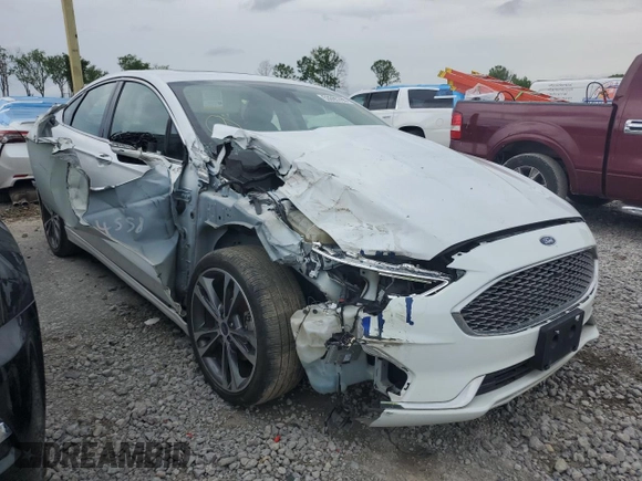 2020 Ford Fusion Titanium with VIN 3FA6P0D91LR130717, listed as a Copart auction lot 53095765 with 94,535 mi miles and Salvage title. Bid and sale history available at DreamBid. Image 4.