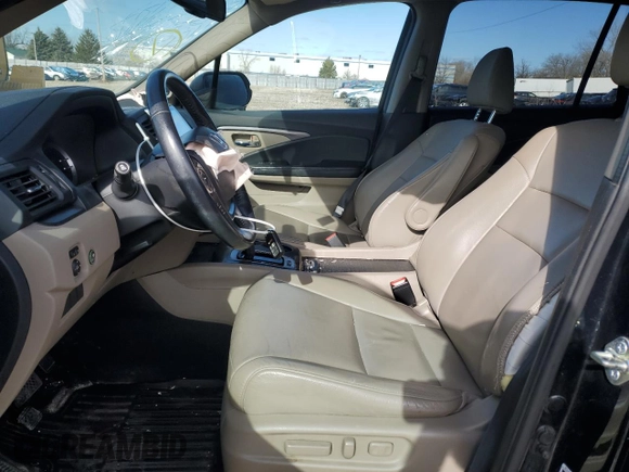 2017 Honda Pilot EX-L with VIN 5FNYF6H51HB027919, listed as a Copart auction lot 50951155 with 118,389 mi miles and Clean Title. Bid and sale history available at DreamBid. Image 7.