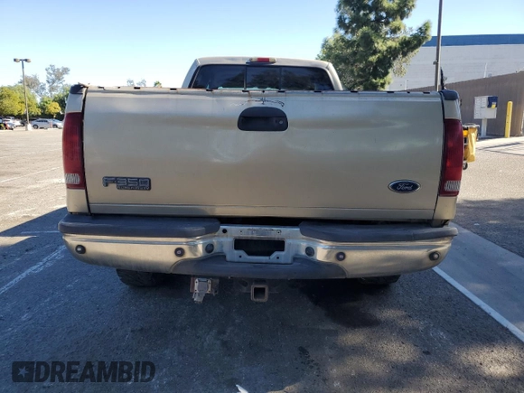 2001 Ford F-350 with VIN 3FTSW30S81MA31568, listed as a Copart auction lot 80055324 with 534,311 mi miles and Clean title. Bid and sale history available at DreamBid. Image 6.