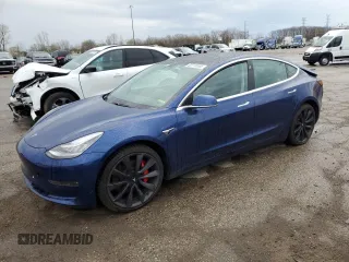 2020 Tesla Model 3 Performance z VIN 5YJ3E1EC2LF669481, wystawiony jako Copart lot #53718595 z przebiegiem 88 709 mil mil oraz Czysty tytuł • Clean title. Historia ofert i sprzedaży dostępna na DreamBid. Obrazek 1.