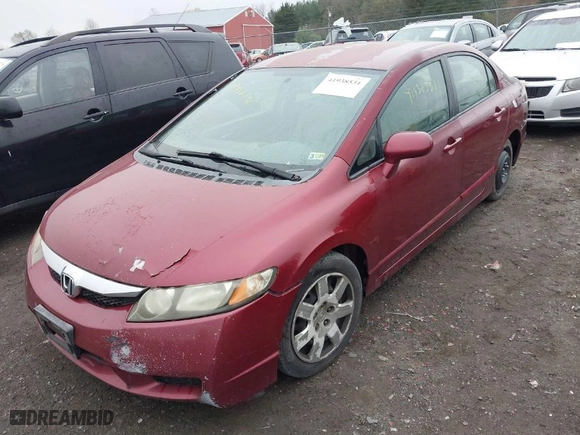 2009 Honda Civic Sdn LX with VIN 2HGFA16549H541580, listed as a IAAI auction lot 41938531 with 293,623 mi miles. Bid and sale history available at carsss.com. Image 2.
