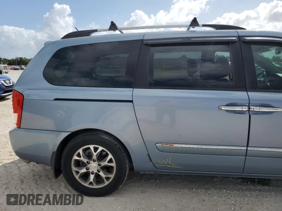2014 Kia Sedona EX with VIN KNDMH4C77E6549905, listed as a Copart auction lot 77395344 with 97,631 mi miles and Salvage Title. Bid and sale history available at carsss.com. Image 13.