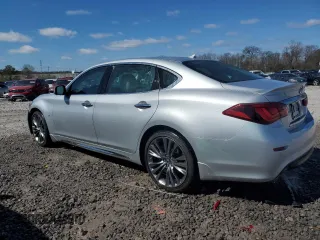 2018 Infiniti Q70 Luxe with VIN JN1BY1PP6JM330507, listed as a Copart auction lot 46118465 with 38,626 mi miles and Salvage title. Bid and sale history available at DreamBid. Image 2.
