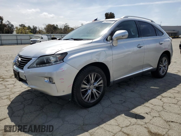 2013 Lexus RX 350 with VIN 2T2BK1BAXDC217383, listed as a Copart auction lot 52946935 with 112,867 mi miles and Salvage title. Bid and sale history available at DreamBid. Image 1.