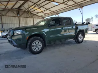 2022 Nissan Frontier SV with VIN 1N6ED1EK4NN695844, listed as a Copart auction lot 45599885 with 57,957 mi miles and Salvage Title. Bid and sale history available at carsss.com. Image 1.
