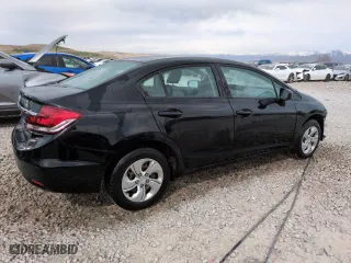 2015 Honda Civic Sedan LX with VIN 19XFB2F51FE076426, listed as a Copart auction lot 50901575 with 0 mi miles and Salvage Title. Bid and sale history available at carsss.com. Image 3.