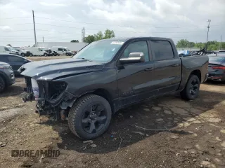 2019 Ram 1500 Big Horn with VIN 1C6SRFFT8KN710134, listed as a Copart auction lot 61553935 with 37,473 mi miles and Salvage title. Bid and sale history available at DreamBid. Image 1.