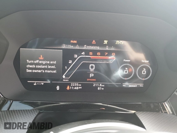 2024 Audi RS 3 z VIN WUAG4DGYXRA909721, wystawiony jako Copart lot #89262995 z przebiegiem 2235 mil mil oraz Szkody całkowita. Historia ofert i sprzedaży dostępna na DreamBid. Obrazek 9.
