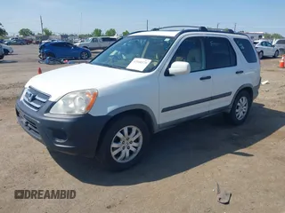 2005 Honda CR-V EX with VIN JHLRD78865C063319, listed as a IAAI auction lot 42160375 with 203,213 mi miles and . Bid and sale history available at carsss.com. Image 2.