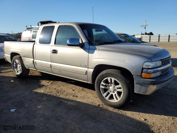 1999 Chevrolet Silverado 1500 LS with VIN 2GCEC19W8X1274717, listed as a Copart auction lot 84454814 with 0 mi miles and Salvage Title. Bid and sale history available at carsss.com. Image 4.