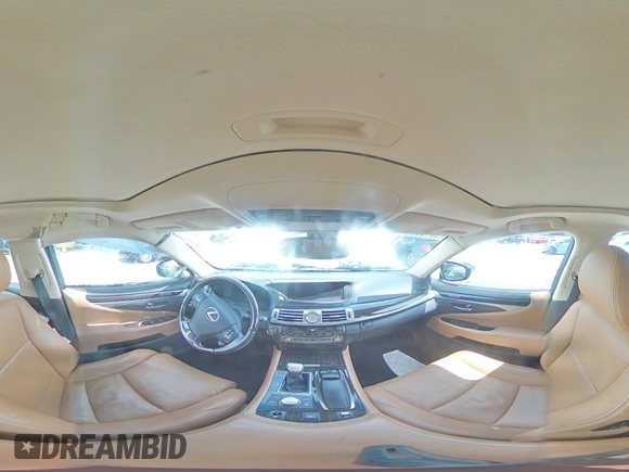 2013 Lexus LS 460 with VIN JTHBL5EF7D5113980, listed as a Copart auction lot 58400355 with 74,268 mi miles and Salvage title. Bid and sale history available at DreamBid. Image 15.