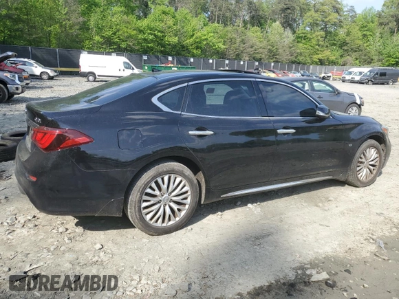 2015 Infiniti Q70 with VIN JN1BY1PR3FM830603, listed as a Copart auction lot 55397975 with Not provided miles and Non repairable. Bid and sale history available at DreamBid. Image 3.