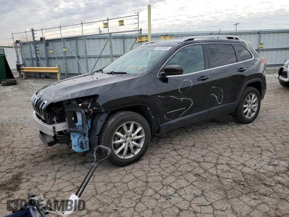 2018 Jeep Cherokee Limited z VIN 1C4PJMDX9JD516975, wystawiony jako Copart lot #51656455 z przebiegiem 95 375 mil mil oraz Szkoda całkowita • Salvage title. Historia ofert i sprzedaży dostępna na DreamBid. Obrazek 1.