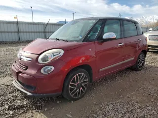2014 FIAT 500L Lounge with VIN ZFBCFACHXEZ029174, listed as a Copart auction lot 80573714 with 72,099 mi miles and Salvage Title. Bid and sale history available at carsss.com. Image 1.