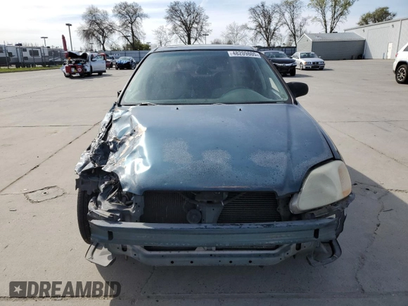 1998 Honda Civic EX with VIN JHMEJ8644WS000994, listed as a Copart auction lot 48209805 with 226,561 mi miles and Salvage Title. Bid and sale history available at carsss.com. Image 5.