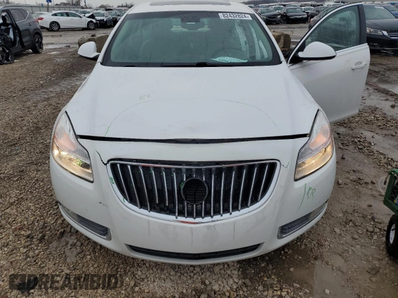 2011 Buick Regal CXL Turbo TO2 with VIN W04GW5EV6B1064503, listed as a Copart auction lot 82432824 with 138,571 mi miles and Salvage Title. Bid and sale history available at DreamBid. Image 5.