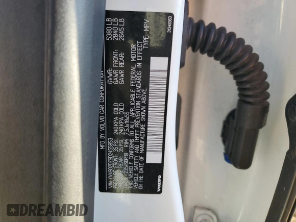 2013 Volvo XC60 T6 с VIN YV4902DZ9D2455853, выставлен на аукционе Copart как лот 50393225 с пробегом 152 038 миль миль и Списание • Salvage title. История ставок и продаж доступна на DreamBid. Изображение 16.