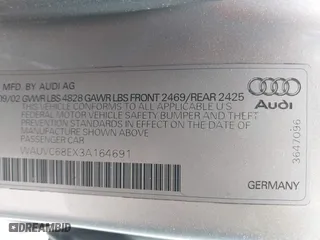 2003 Audi A4 1.8T with VIN WAUVC68EX3A164691, listed as a IAAI auction lot 41945723 with 146,086 mi miles. Bid and sale history available at carsss.com. Image 9.