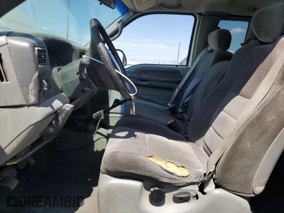 2002 Ford F-250 XL with VIN 1FTNX21F52EC91942, listed as a Copart auction lot 66144565 with Not provided miles and Salvage title. Bid and sale history available at DreamBid. Image 7.