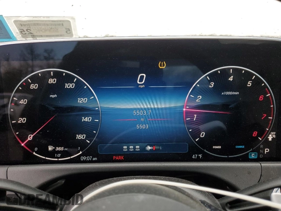 2024 Mercedes-Benz E-Class E 350 with VIN W1KLF4HBXRA058333, listed as a Copart auction lot 46512315 with 5,503 mi miles and Salvage Title. Bid and sale history available at carsss.com. Image 9.