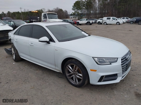 2017 Audi A4 Season of Audi ultra Premium with VIN WAUKMAF46HN056260, listed as a IAAI auction lot 41619499 with 149,635 mi miles. Bid and sale history available at carsss.com. Image 1.