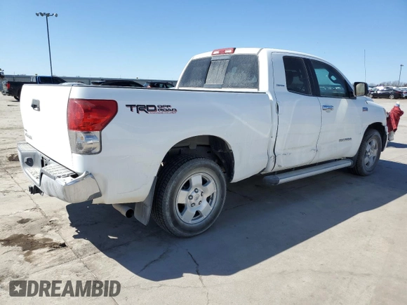 2007 Toyota Tundra Limited z VIN 5TFRV58147X019445, wystawiony jako Copart lot #88312195 z przebiegiem 169 521 mil mil oraz Szkoda całkowita • Salvage title. Historia ofert i sprzedaży dostępna na DreamBid. Obrazek 3.