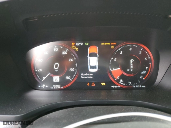 2020 Volvo S60 R-Design with VIN 7JRA22TM6LG038242, listed as a Copart auction lot 77043984 with 103,382 mi miles and Salvage Title. Bid and sale history available at carsss.com. Image 9.