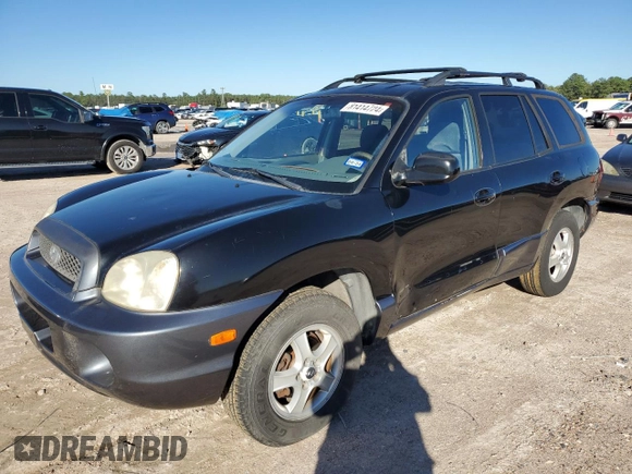 2003 Hyundai Santa Fe GLS with VIN KM8SC13D33U439982, listed as a Copart auction lot 81414724 with 107,977 mi miles and Clean Title. Bid and sale history available at carsss.com. Image 1.