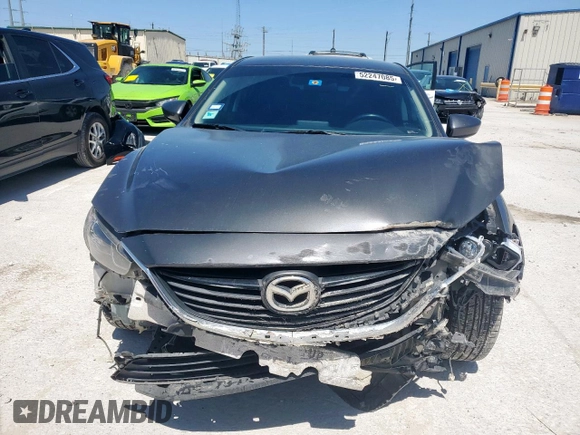 2016 Mazda 6 i Sport with VIN JM1GJ1U59G1458082, listed as a Copart auction lot 52247085 with 148,029 mi miles and Salvage Title. Bid and sale history available at DreamBid. Image 5.