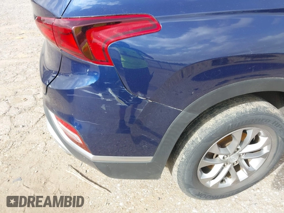 2020 Hyundai Santa Fe SE with VIN 5NMS23AD6LH174584, listed as a IAAI auction lot 41813950 with 107,852 mi miles. Bid and sale history available at carsss.com. Image 22.
