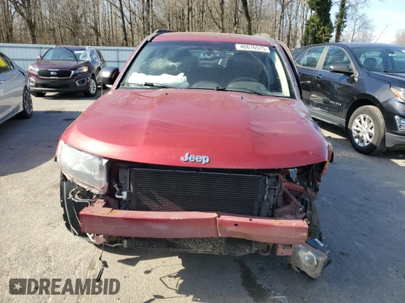 2016 Jeep Compass Sport with VIN 1C4NJDBB2GD663405, listed as a Copart auction lot 46676575 with Not provided miles and Salvage title. Bid and sale history available at DreamBid. Image 5.