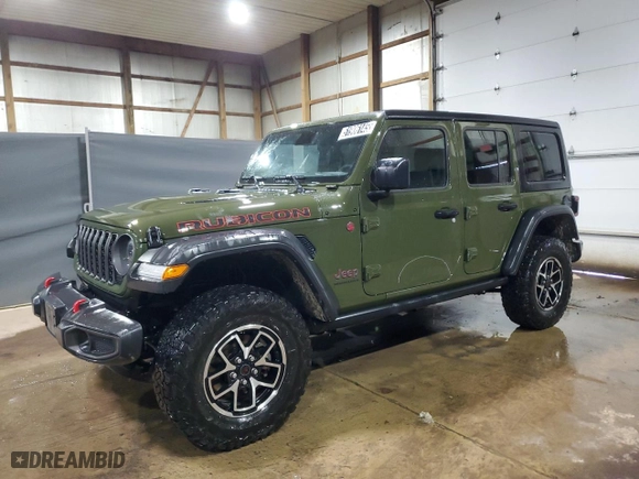 2024 Jeep Wrangler Rubicon with VIN 1C4PJXFGXRW252891, listed as a Copart auction lot 51906145 with 22,574 mi miles and Clean Title. Bid and sale history available at carsss.com. Image 1.