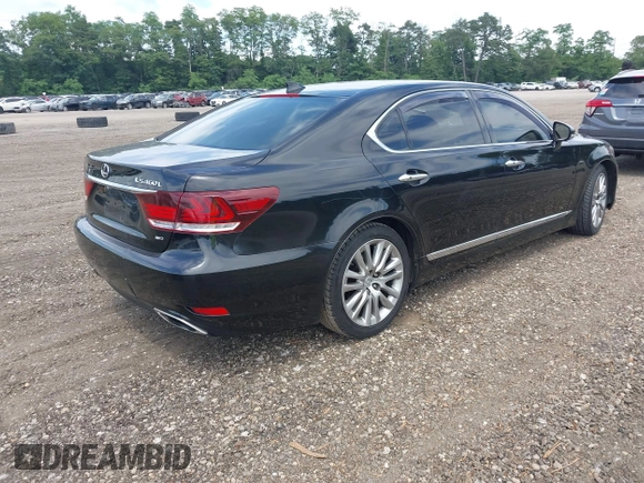 2014 Lexus LS 460 L with VIN JTHDL5EF5E5006176, listed as a IAAI auction lot 42612770 with 124,168 mi miles and . Bid and sale history available at DreamBid. Image 4.