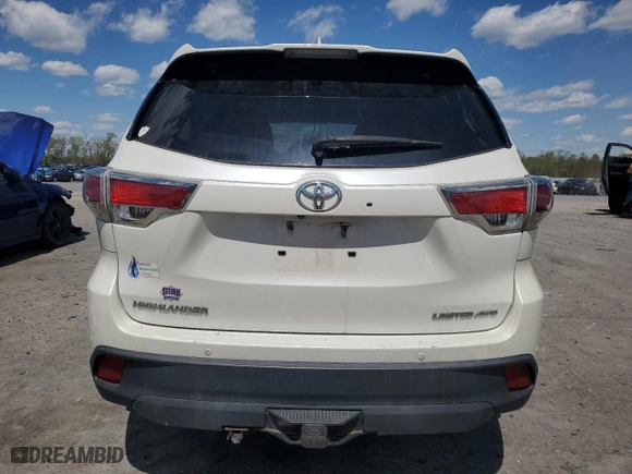 2015 Toyota Highlander Limited with VIN 5TDDKRFH0FS180633, listed as a Copart auction lot 53425435 with 152,556 mi miles and Salvage Title. Bid and sale history available at carsss.com. Image 6.