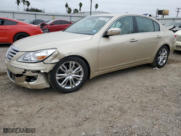 2011 Hyundai Genesis with VIN KMHGC4DE5BU115378, listed as a Copart auction lot 45791005 with 26,112 mi miles and Salvage Title. Bid and sale history available at carsss.com. Image 1.
