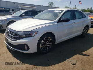 2024 Volkswagen Jetta Sport with VIN 3VWAM7BU4RM023323, listed as a Copart auction lot 59050035 with 7,322 mi miles and Salvage title. Bid and sale history available at DreamBid. Image 1.